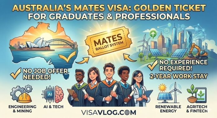 Australia’s “Golden Ticket” for Graduates: The MATES Scheme (No Job Offer, No Experience) – Complete Guide