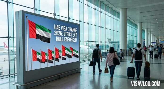 UAE Visa : Strict “Exit” Rule Enforced for Work Permits – The End of In-Country Status Change