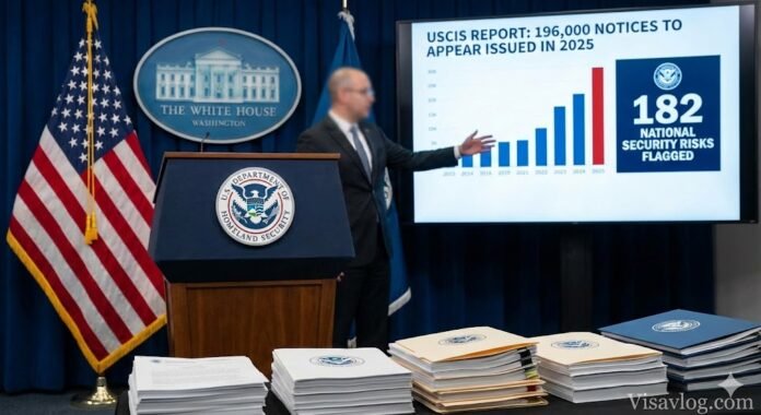 Trump Immigration Agency Flags 182 National Security Risks and Issues Record 196k Notices to Appear in 2025