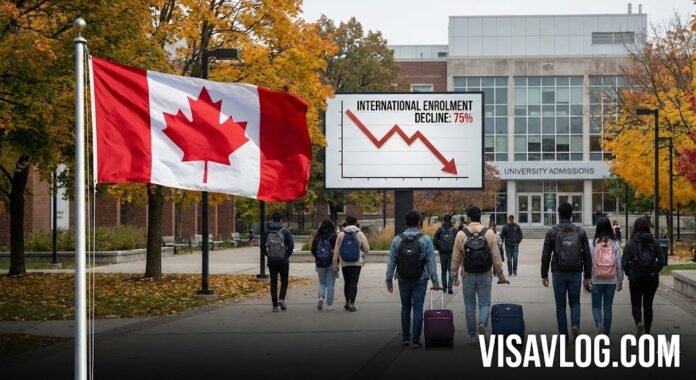 International Enrolment Declines Hit 75% of Canadian Universities: A Comprehensive Analysis