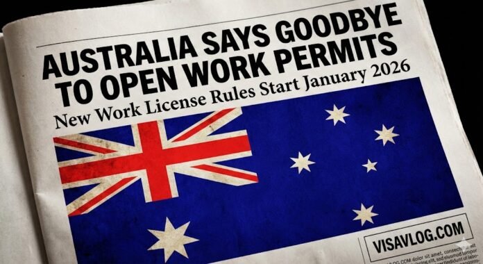 Australia Visa Update: New 35-Year Age Limit and Work License Rules Explained